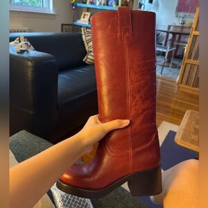 Jeffrey Campbell Women's Red Leather Boots